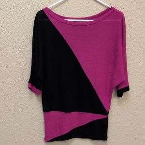 Elegant Women's Pink and Black Blouse